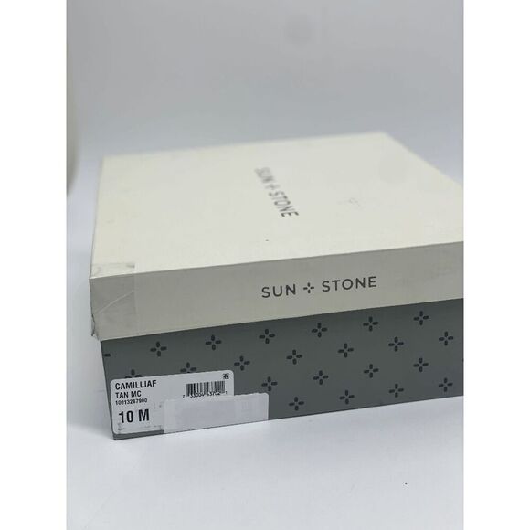 Sun + Stone Women's Camillia Wedge Bootie - Tan Micro 10M - Picture 6 of 7